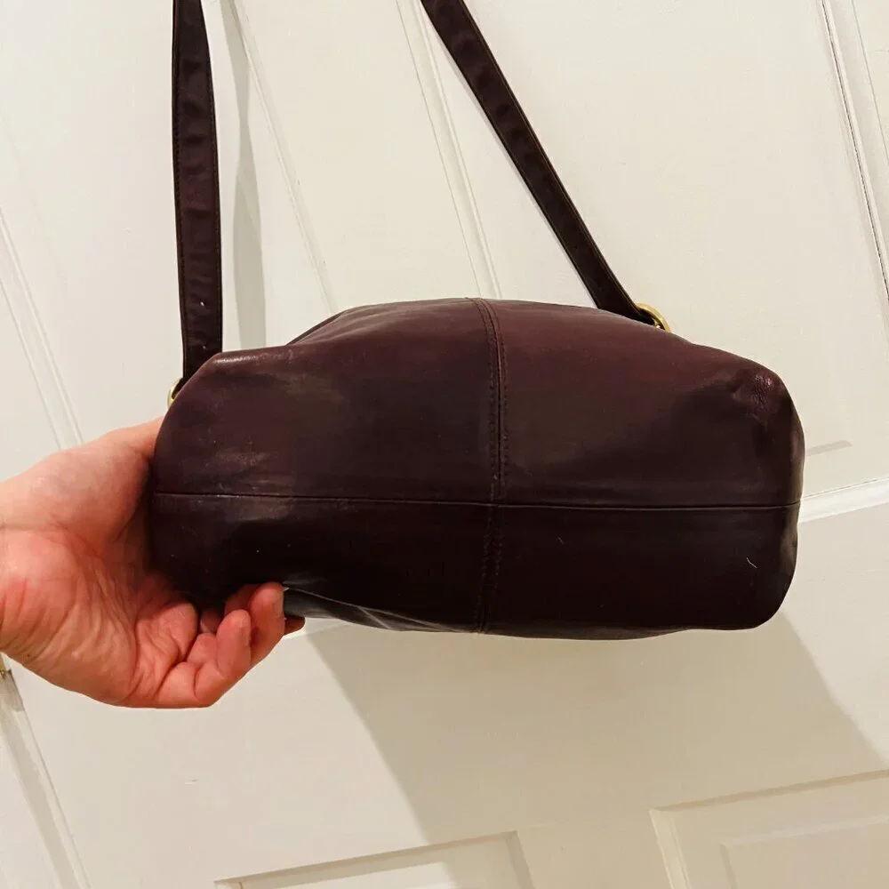 Vintage Stone Mountain Leather Shoulder Handbag Purse